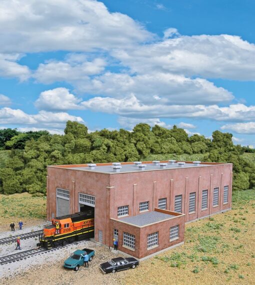 Walthers Cornerstone 3266  N Two-Stall 130' Brick Diesel House