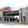 Walthers Cornerstone 3800  Art Deco Highway Underpass