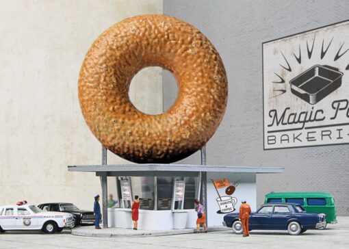 Walthers Cornerstone 3835  N Hole-In-One Donut Shop