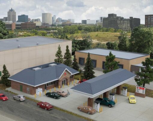 Walthers Cornerstone 3885  N Modern Gas Station