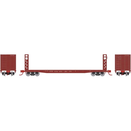 Athearn 24294   N 53’ GSC Bulkhead Flat, TTX #475291