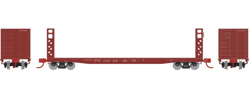 Athearn 24294   N 53’ GSC Bulkhead Flat, TTX #475291