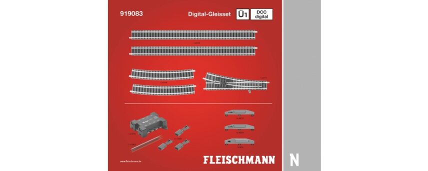 Fleischmann 919083  N DCC digital, Track Set Ü1