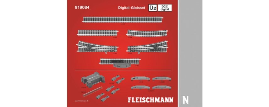 Fleischmann 919084  N DCC digital, Track Set Ü2