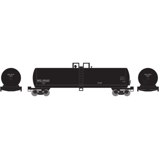 Athearn 13703   N 50′ RTC 20,000 Gallon Tank Car, GATX Early #45433