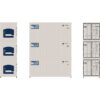 Athearn 17732  N 20’ Reefer Container, Beacon (3 Pack)