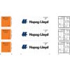 Athearn 17733  N 20’ Reefer Container, Hapag-Lloyd (3 Pack)