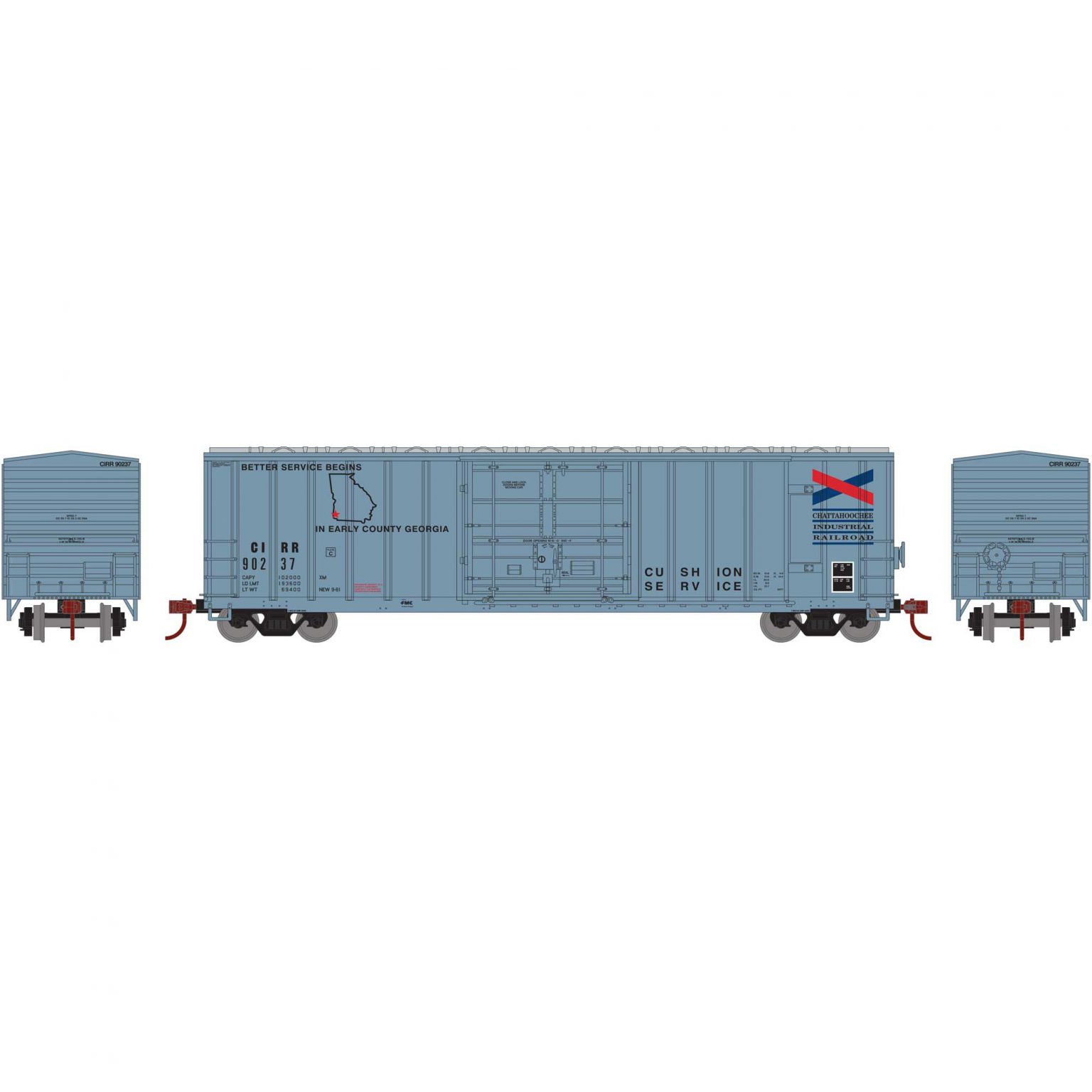 Athearn 2109  N 50’ FMC Superior Plug Boxcar, CIRR #90237