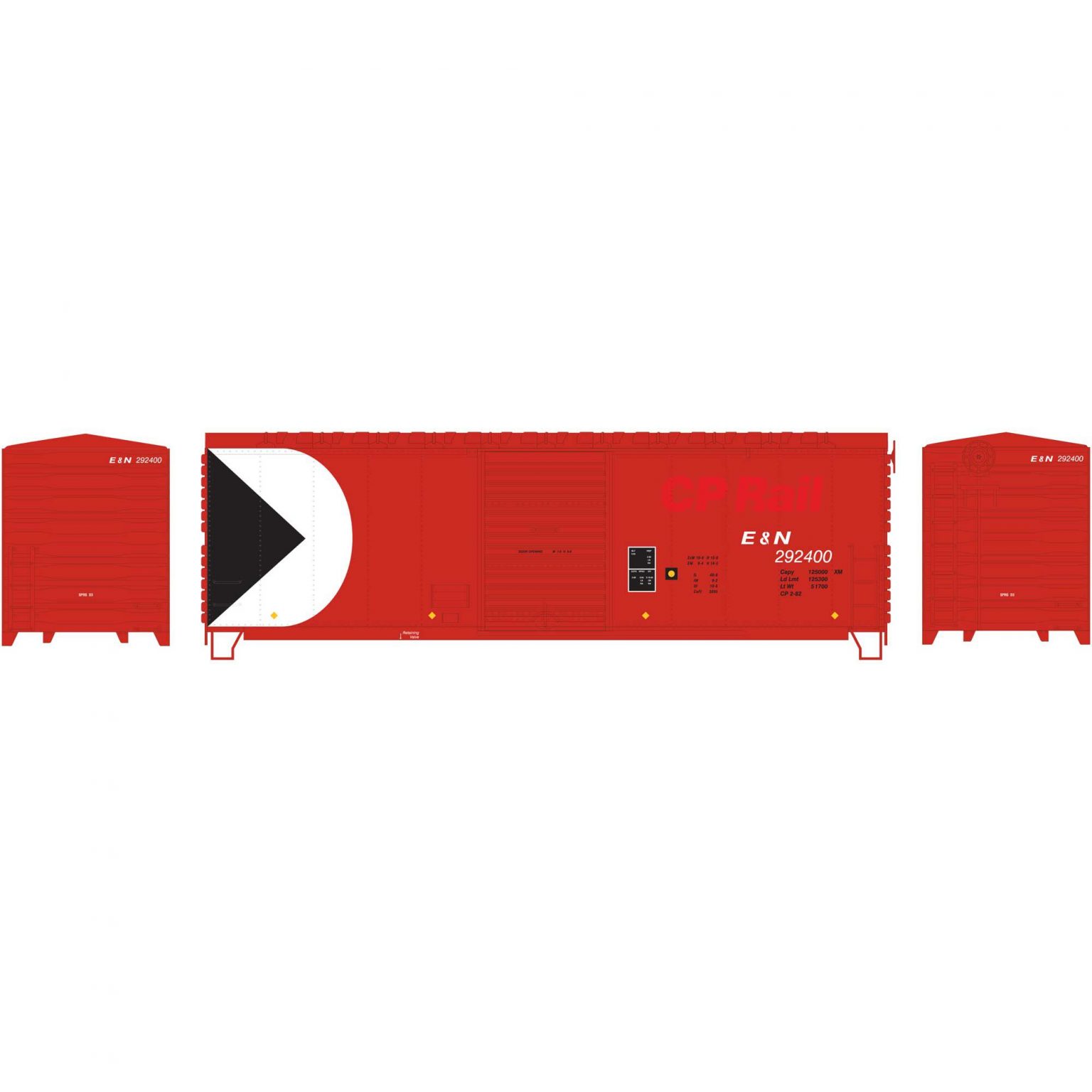 Athearn 67480  HO 40' Modernized Box, E&N ex CP #292400