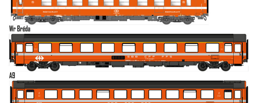 LS Models MW1908  7-piece passenger car set, SBB