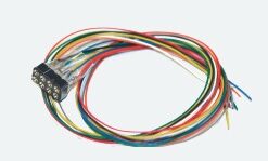 ESU 51950  Cable harness with 8-pin plug acc. to NEM652, DCC cable coloured, 30cm