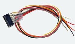 ESU 51951  Cable harness with 6-pin socket according to NEM 651, DCC cable colours, 300mm length