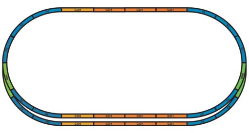 Piko 55367 HO Bedding Extension sets for starter set Track A+E