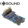 ESU 58814  LokSound 5 micro DCC/MM/SX/M4 "blank decoder", PluX16, with Speaker 11x15mm
