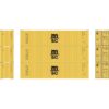 Athearn 17442  N 40' Corrugated HC Container, MSC  (3 Pack)
