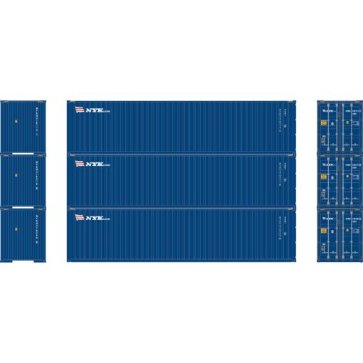 Athearn 17444  40' Corrugated HC Container, NYK  (3 Pack)