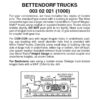 Micro Trains 00302021 (1000)   N Bettendorf trucks w/short ext. couplers. 1 pr