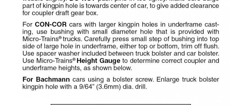 Micro Trains 00302024 (1002)   N Bettendorf trucks with long ext. couplers (1 pr)
