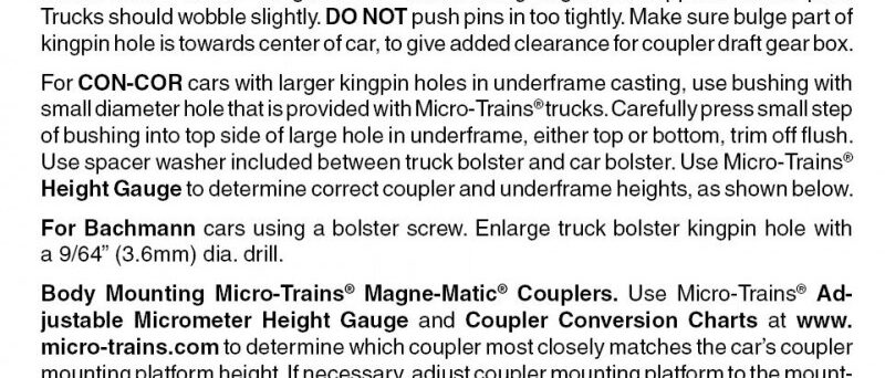 Micro Trains 00310020 (1001-10)   N Bettendorf Trucks w/o couplers (10 pr)
