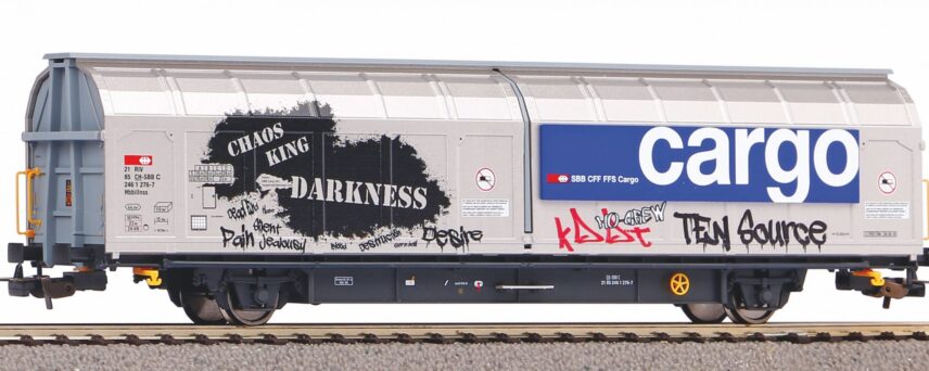 Piko 58985   Open-top sliding wall wagon with graffiti, SBB