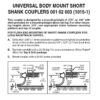 Micro Trains 00102003 (1015-1)   N Universal BMC Short Shank assembled (2pr)