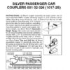 Micro Trains 00102026 (1017-2S)    Silver Passenger Car Couplers (2pr)