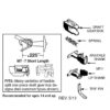 Micro Trains 00130012 (1128)    Short Universal Coupler (2 pr)