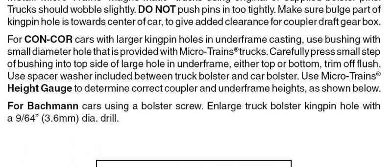 Micro Trains 00310031 (1030-10)   N Roller Bearing Trucks w/ short ext. couplers (10 pr)