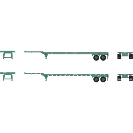 Athearn 26612   45' Container Chassis, China Shipping (2 Pack)
