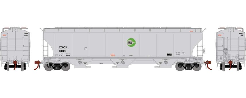 Athearn Genesis 89993  HO Trinity 3-Bay Hopper, Cargill #1957