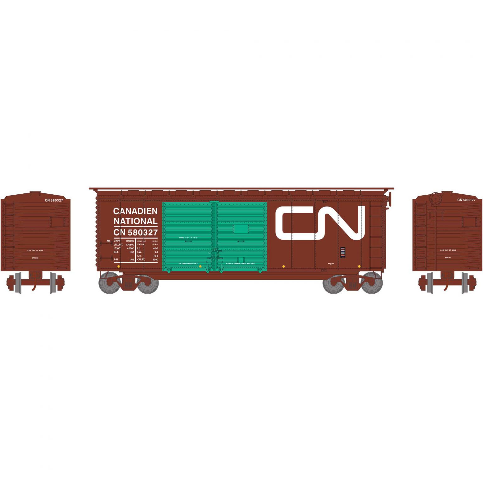 Athearn 16060   40’ Double Door Box Car, CN