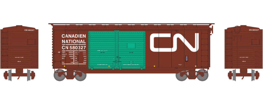 Athearn 16058   40’ Double Door Box Car, CN #580001