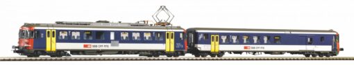 Piko 96854  Set of 2 Rbe 4/4 NPZ railcars + control car, SBB
