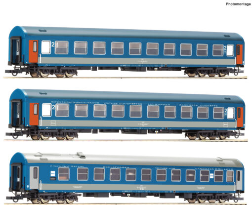 Roco 74188  3 piece set: Passenger coaches "Vindobona/Hungaria", MAV (Set 1)
