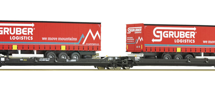 Roco 77397  Articulated double pocket wagon T3000e, Kombiverkehr
