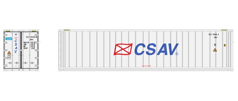 Atlas 20006722   40' Refrigerated Container, CSAV (3 Pack)