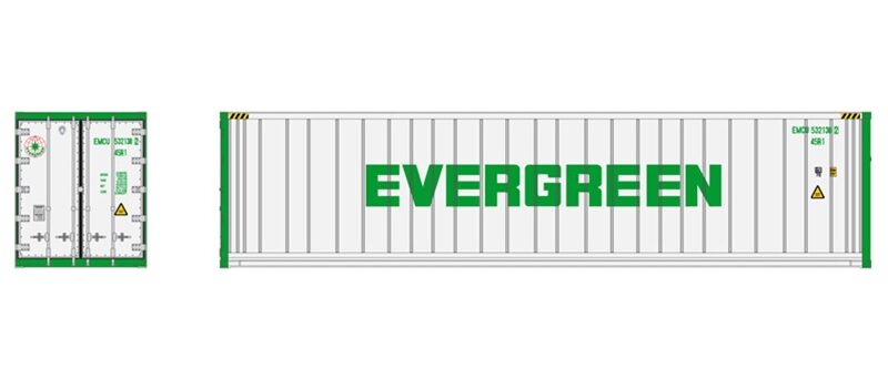 Atlas 20006724   40' Refrigerated Container, Evergreen (3 Pack)