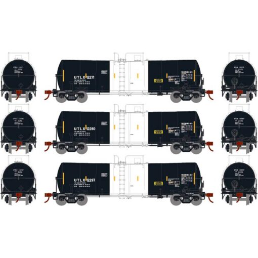 Athearn 16349   16,000-Gallon Clay Slurry Tank, UTLX (3Pack)