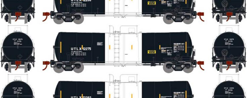 Athearn 16350   16,000-Gallon Clay Slurry Tank, UTLX (3Pack)
