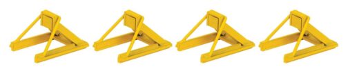 Walthers Track 83108  HO Assembled Track Bumper 4-Pack - Yellow