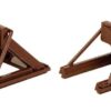 Walthers Track 83109  HO Assembled Track Bumper 4-Pack - Rust Brown