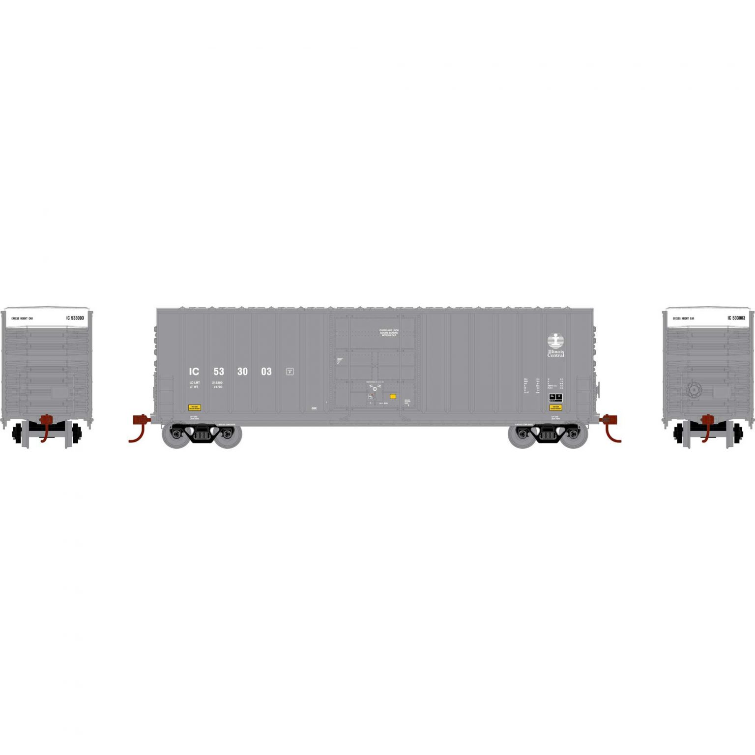 Athearn 1521   50' Ext Post High Cube Plug Box, IC #533003