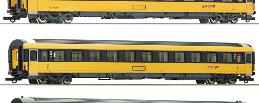 Roco 74183  3 piece set passenger coaches, Regiojet
