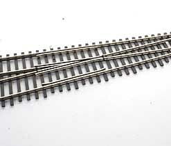 Walthers Track 83019  HO Code 83 Nickel Silver DCC Friendly Number 8 Turnout - Left Hand