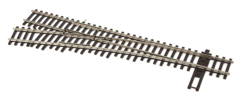 Walthers Track 83013  HO Code 83 Nickel Silver DCC Friendly Number 4 Turnout - Left Hand