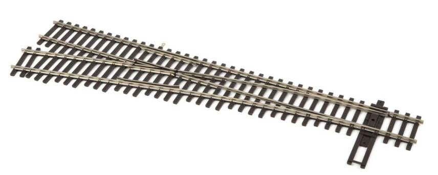 Walthers Track 83015  HO Code 83 Nickel Silver DCC Friendly Number 5 Turnout - Left Hand