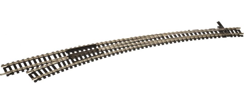 Atlas 287 HO Code 100 CUSTOMLINE® Curved Turnout Left