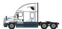 Trainworx 62584-01   Freightliner Cascadia Raised Roof Tractor, Walmart
