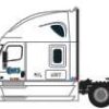 Trainworx 62588-03   Freightliner Cascadia Raised Roof Tractor, Werner