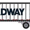 Trainworx 42584-02  Freightliner Cascadia Raised-Roof 2-Axle Semi Tractor, Roadway